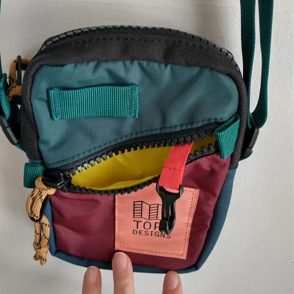 Topo Designs Red and Blue Messenger Bag - Picture 4 of 7